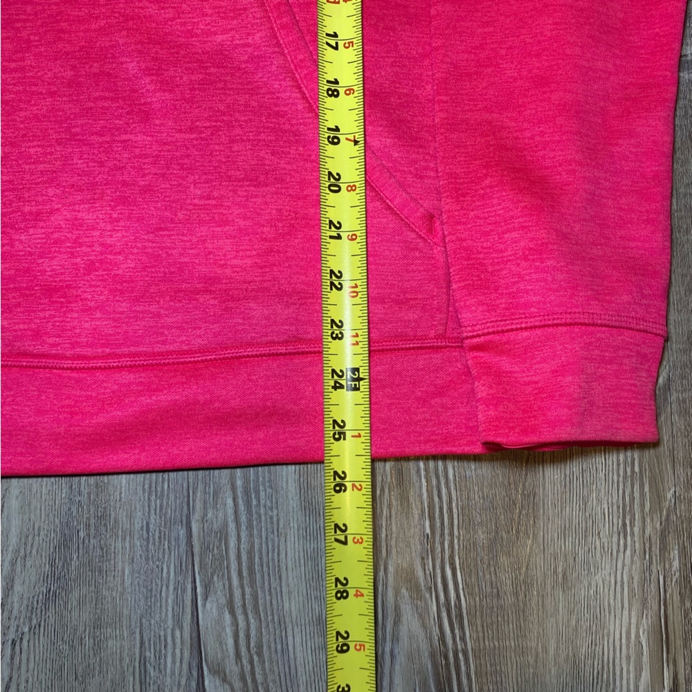 Adidas Womens Climawarm pullover hooded Pink sweatshirt size Medium - Picture 7 of 12
